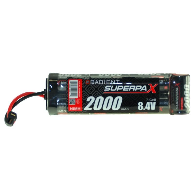 RADIENT SUPERPAX NIMH BATTERY SC 8.4V 7-CELL 2000MAH 6-1 STICK P